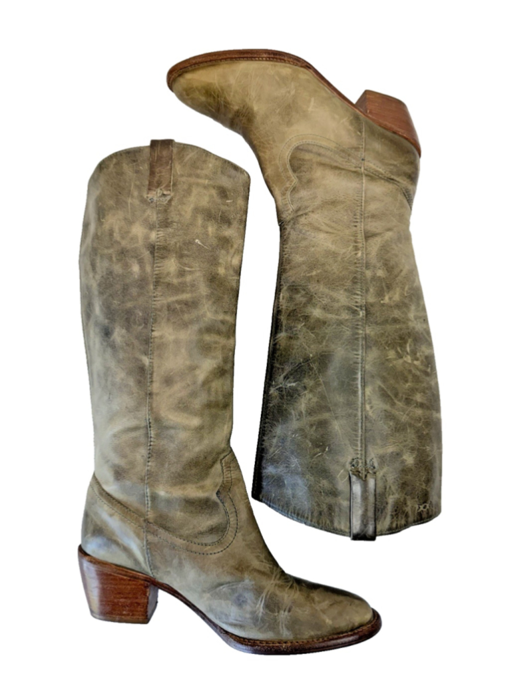 1970s Frye Campus knee high leather riding Boots size 10